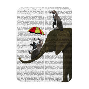 Elephant and Penguin Magnet