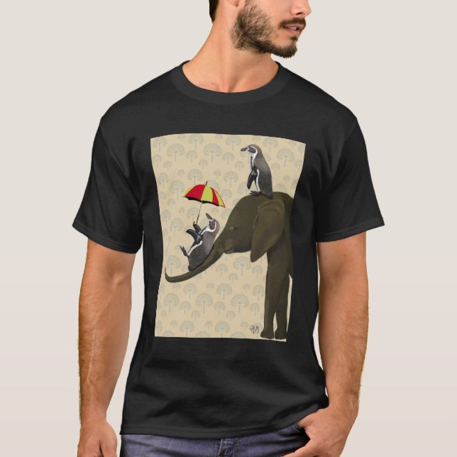 Elephant and Penguins T-Shirt (Front)
