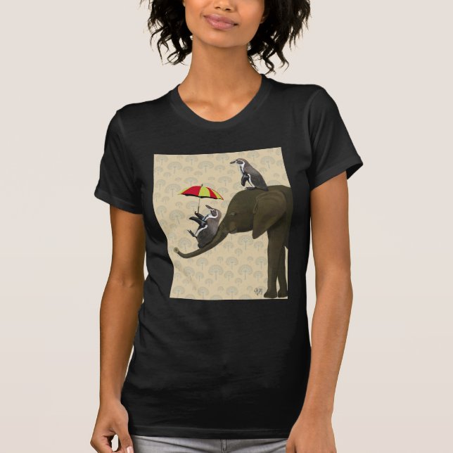 Elephant and Penguins T-Shirt (Front)