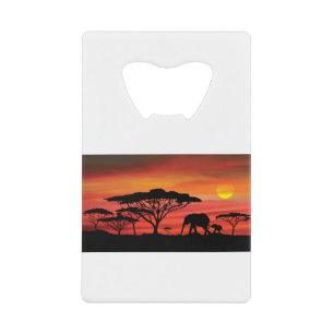eLEPHANT AND Serengeti Sunset