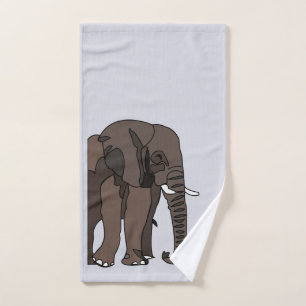 Elephant Animal Art Hand Towel
