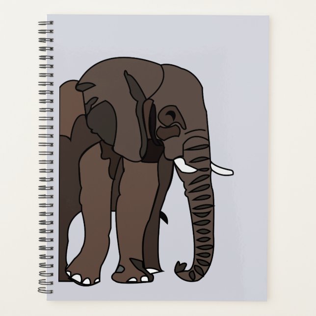 Elephant Animal Art Planner (Front)