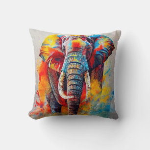 Elephant Animal Discovery Adventure Nature Planet Cushion