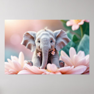 Elephant Animal Fun Fantastic Surreal Wildlife Poster