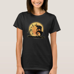 Elephant Animal Scary And Moon Halloween Costume T-Shirt