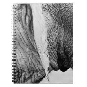 Elephant animal wildlife skin notebook