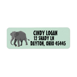 ELEPHANT ART Return Address Label
