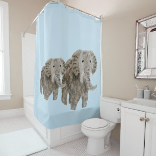 Elephant Art Shower Curtain