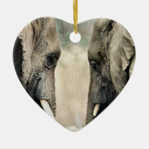 Elephant Art Wildlife Ornament