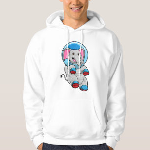 Elephant as Astronaut in Glass sphere Hoodie