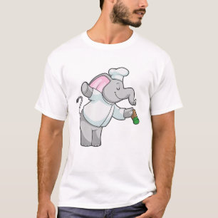 Elephant as Chef with Salt shaker T-Shirt