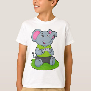 Elephant as Gamer T-Shirt