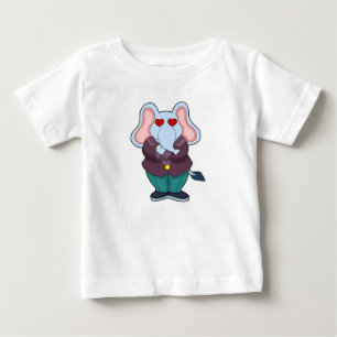 Elephant as Groom with Suit.PNG Baby T-Shirt
