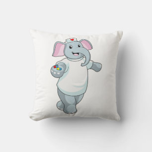 Elephant as Nurse with Medicine Cushion