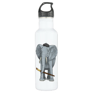 Elephant as Painter with Paint brush 710 Ml Water Bottle