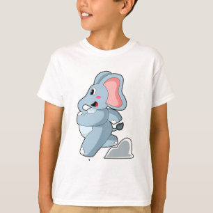 Elephant as Runner T-Shirt