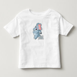 Elephant as Runner Toddler T-Shirt
