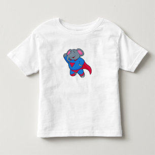 Elephant as Superhero Toddler T-Shirt