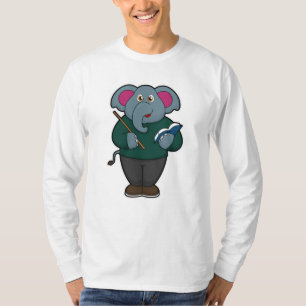 Elephant as Teacher with Book & Pointer T-Shirt
