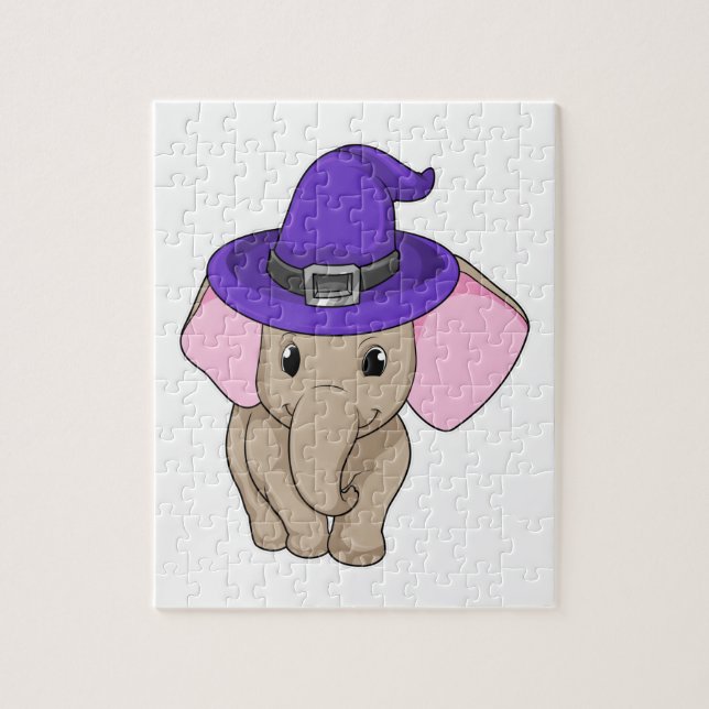 Elephant as Wizard Jigsaw Puzzle (Vertical)