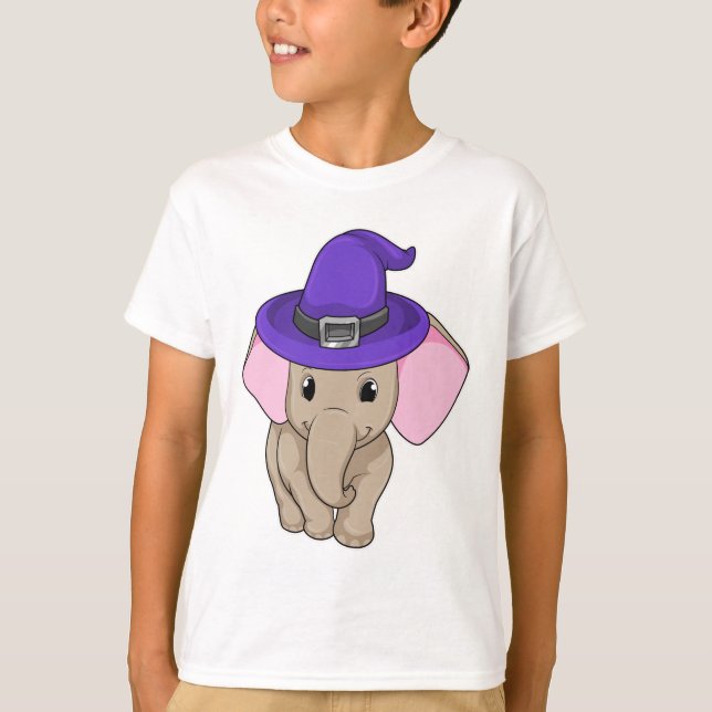 Elephant as Wizard T-Shirt (Front)