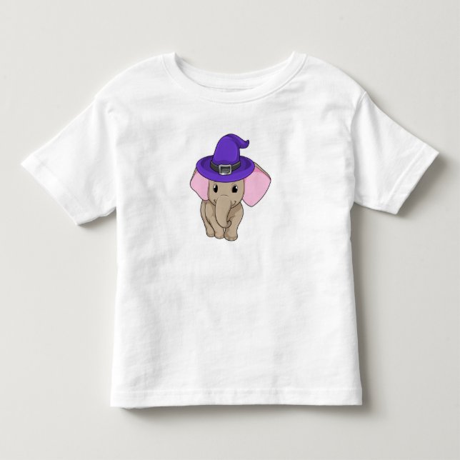 Elephant as Wizard Toddler T-Shirt (Front)
