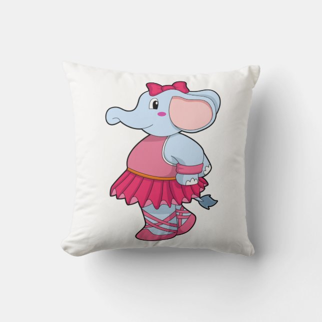 Elephant at Ballet with Skirt Cushion (Front)