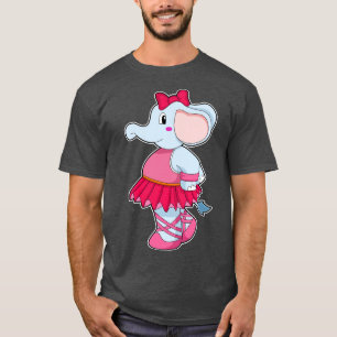 Elephant at Ballet with Skirt T-Shirt