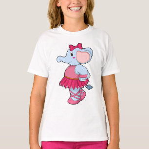Elephant at Ballet with Skirt T-Shirt