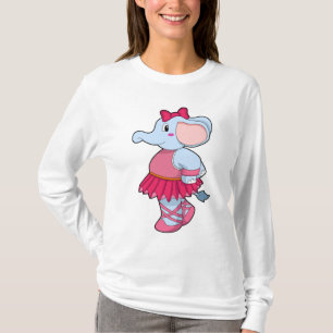 Elephant at Ballet with Skirt T-Shirt