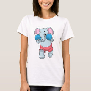 Elephant at Boxing with Boxing gloves T-Shirt