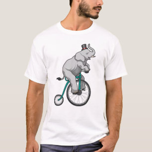 Elephant at Circus with Bicycle T-Shirt