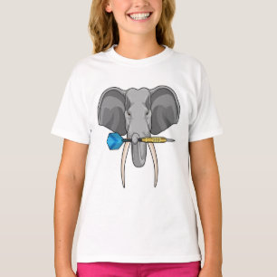 Elephant at Darts with Dart T-Shirt