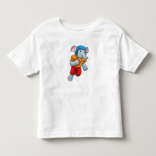 Elephant at Football Sports Toddler T-Shirt