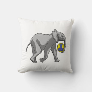 Elephant at Handball Sports Cushion