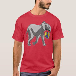 Elephant at Handball Sports T-Shirt