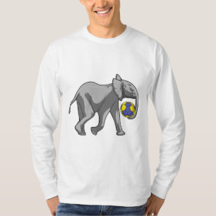 Elephant at Handball Sports T-Shirt