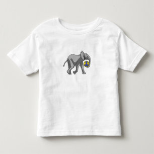 Elephant at Handball Sports Toddler T-Shirt