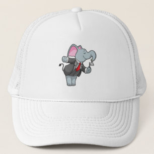 Elephant at Music with Triangle Trucker Hat