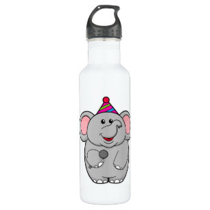 Elephant at Party with Microphone 710 Ml Water Bottle