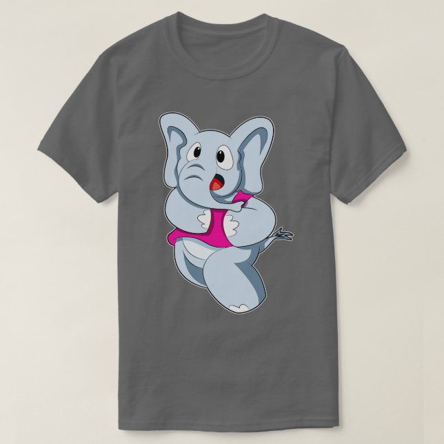 Elephant at Running 2 T-Shirt (Design Front)