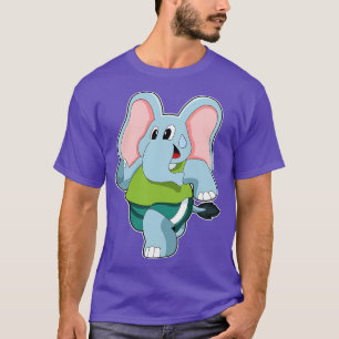 Elephant at Running T-Shirt