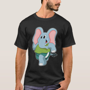 Elephant at Running T-Shirt