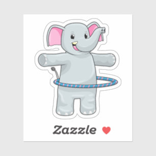 Elephant at Sports with Fitness tires