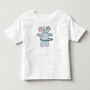 Elephant at Sports with Fitness tires Toddler T-Shirt