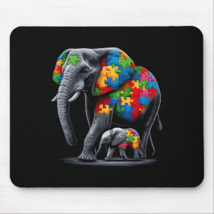 Elephant Autism Awareness Autism Mum Mouse Mat