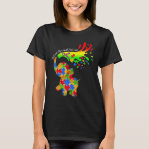 Elephant Autism Different Not Less Be Kind Puzzle T-Shirt