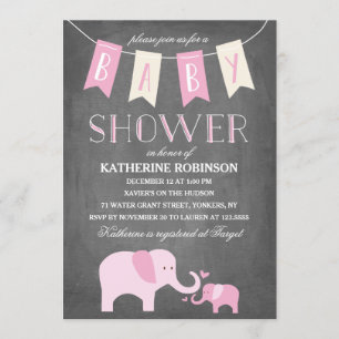 Elephant Baby Baby Shower Invitation