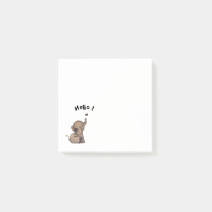 Elephant Baby Hello Post-it Notes