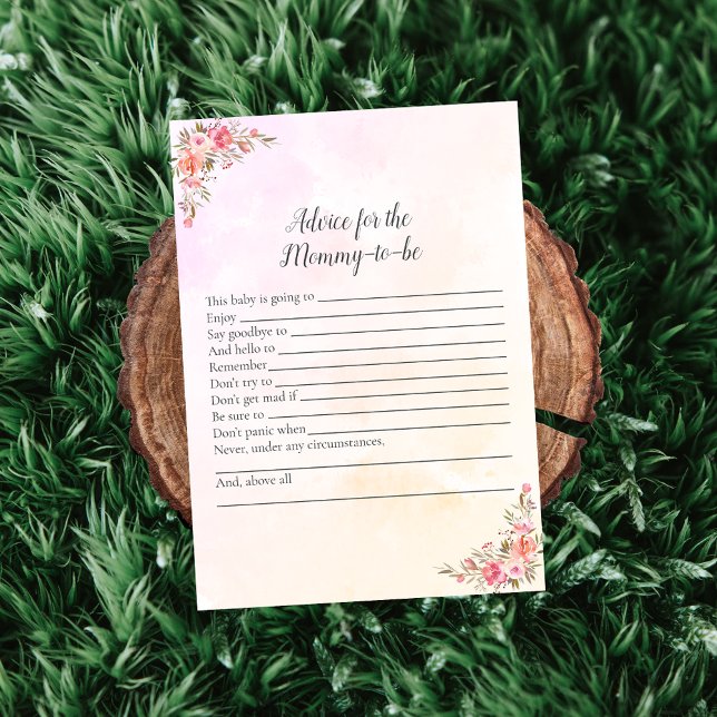 Elephant Baby Shower Advice For Mummy Invitation (Creator Uploaded)